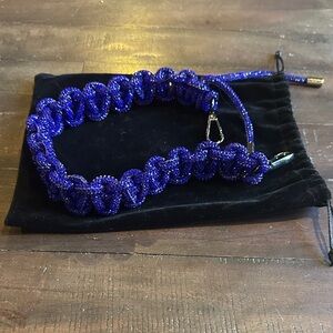 NWOT Sparkling Blue Sapphire Rhinestone Bag Strap